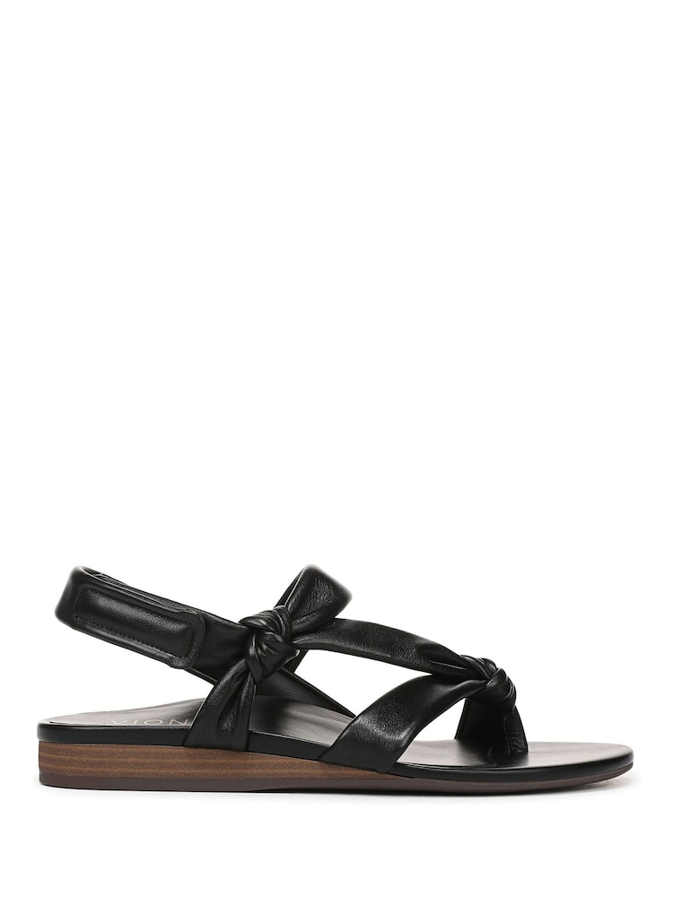 Vionic Black Geneva Regular Fit Arch Support Strappy Sandals - Image 1 of 7