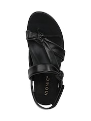 Vionic Black Geneva Regular Fit Arch Support Strappy Sandals - Image 6 of 7
