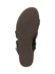Vionic Black Geneva Regular Fit Arch Support Strappy Sandals - Image 7 of 7