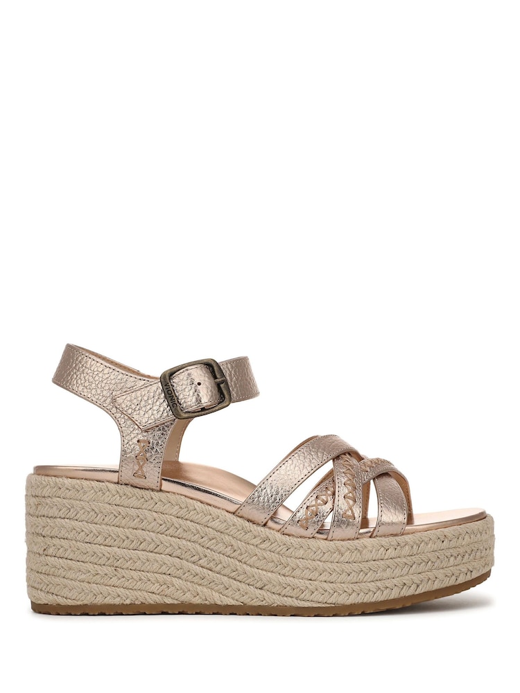 Vionic Metallic Dana Regular Fit Arch Support Espadrilles - Image 1 of 7 Vionic Metallic Dana Regular Fit Arch Support Espadrilles - Image 1 of 7