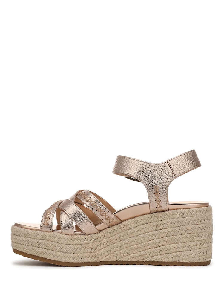 Vionic Metallic Dana Regular Fit Arch Support Espadrilles - Image 2 of 7 Vionic Metallic Dana Regular Fit Arch Support Espadrilles - Image 2 of 7