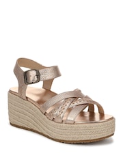 Vionic Metallic Dana Regular Fit Arch Support Espadrilles - Image 3 of 7