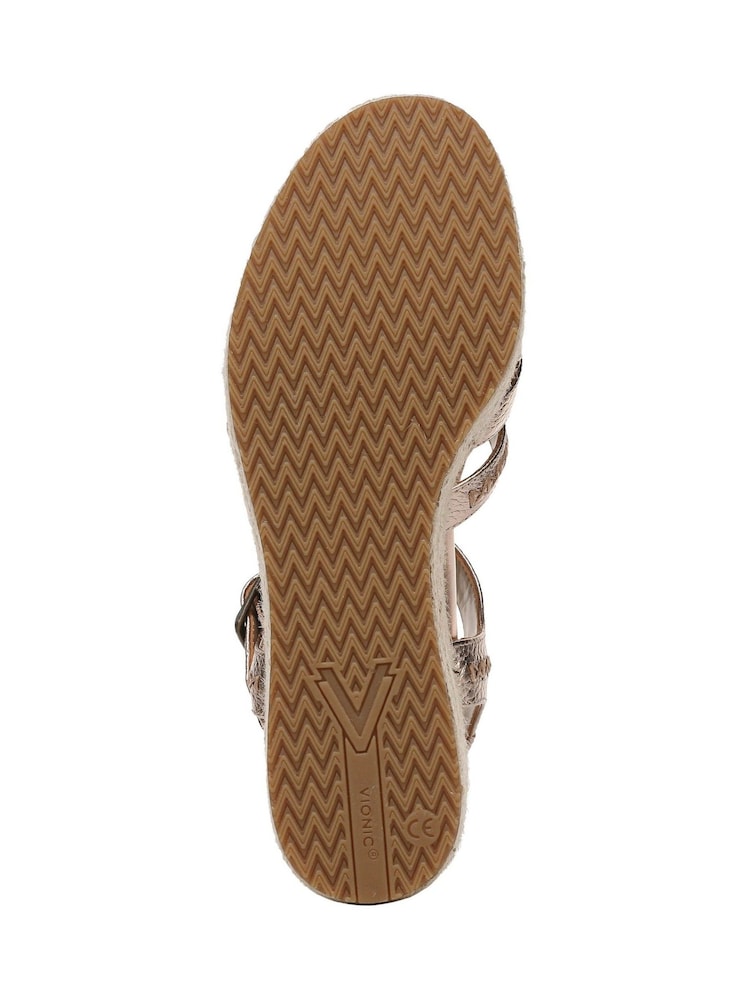 Vionic Metallic Dana Regular Fit Arch Support Espadrilles - Image 7 of 7 Vionic Metallic Dana Regular Fit Arch Support Espadrilles - Image 7 of 7