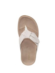 Alb - Vionic Wide Fit Arch Support Toe Post Sandals - Imaginea 6 din 7