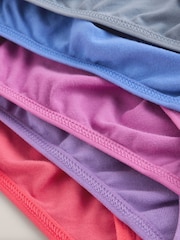 Pink/Mink Bikini Briefs 5 Pack (5-16yrs) - Image 9 of 10