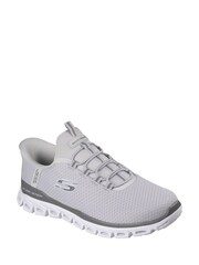 Γκρι - Αθλητικά παπούτσια Skechers Slip-Ons Glide Step Noxus - Εικόνα 3 από 5