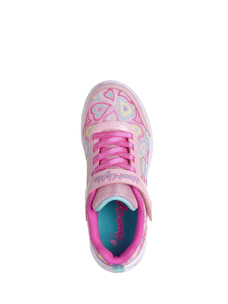 Skechers Black Heart Lights Boogie Love Trainers - Image 5 of 5