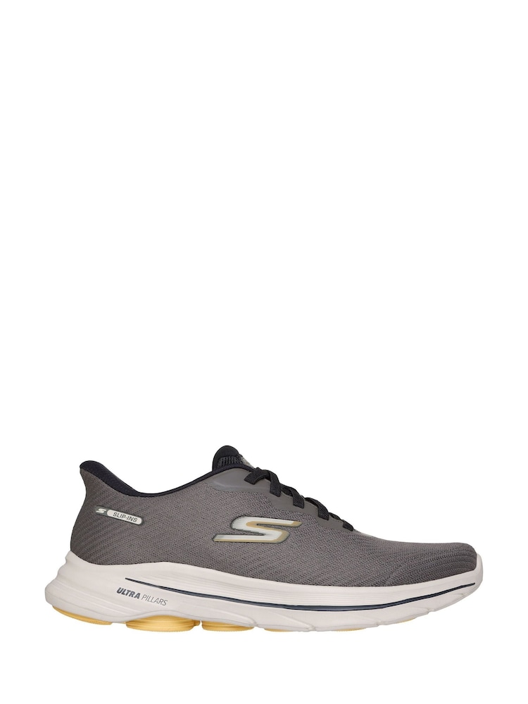 Skechers Grey Slip-Ins Go Walk 8 Trainers - Image 1 of 5 Skechers Grey Slip-Ins Go Walk 8 Trainers - Image 1 of 5