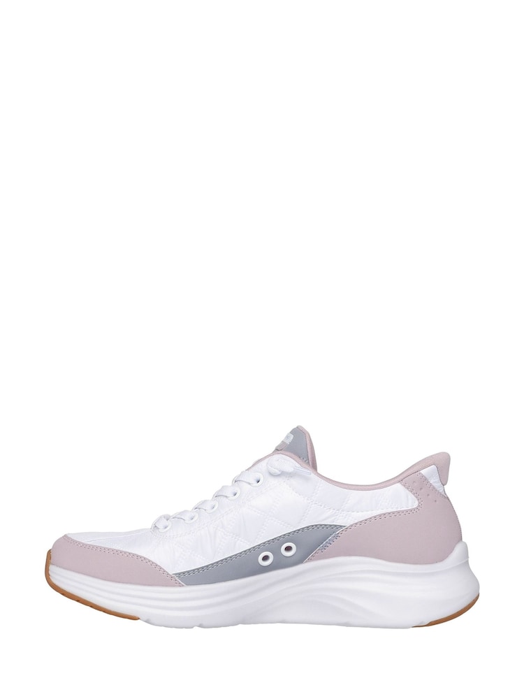 Skechers White Contour Foam Cosy Fit Trainers - Image 2 of 4 Skechers White Contour Foam Cosy Fit Trainers - Image 2 of 4