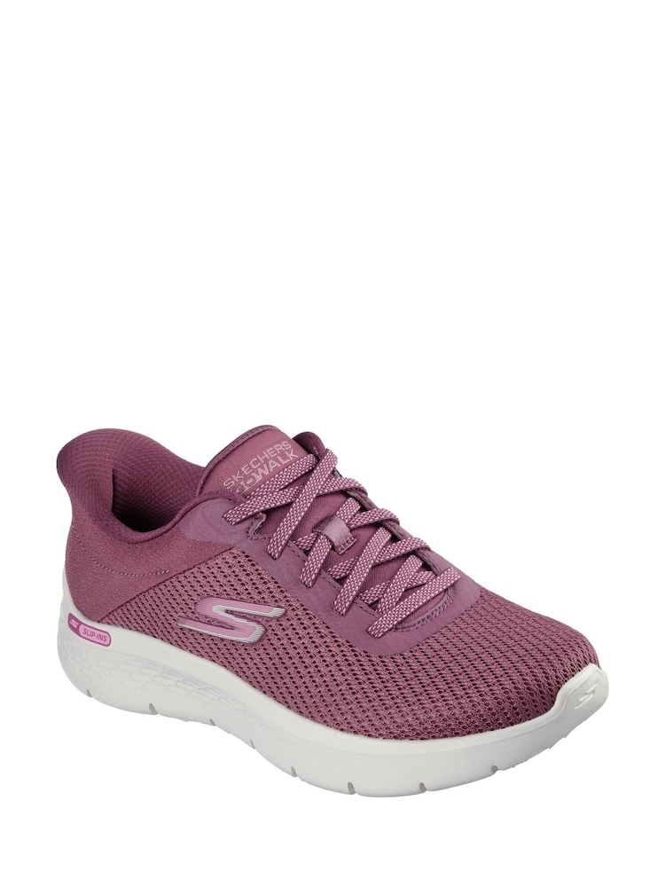 Skechers Pink Go Walk Flex Trainers - Image 2 of 2 Skechers Pink Go Walk Flex Trainers - Image 2 of 2