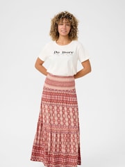 Cream Red CRTiah Maxi Skirt - Image 1 of 5