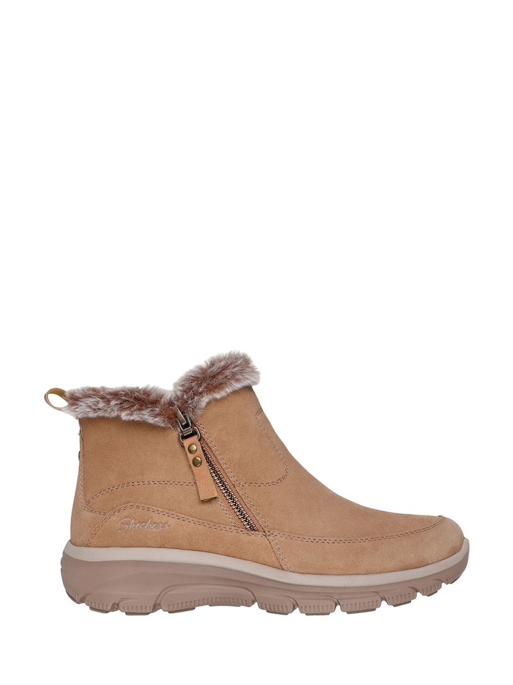 Skechers Brown Easy Going Cool Zip Boots - Image 1 of 4