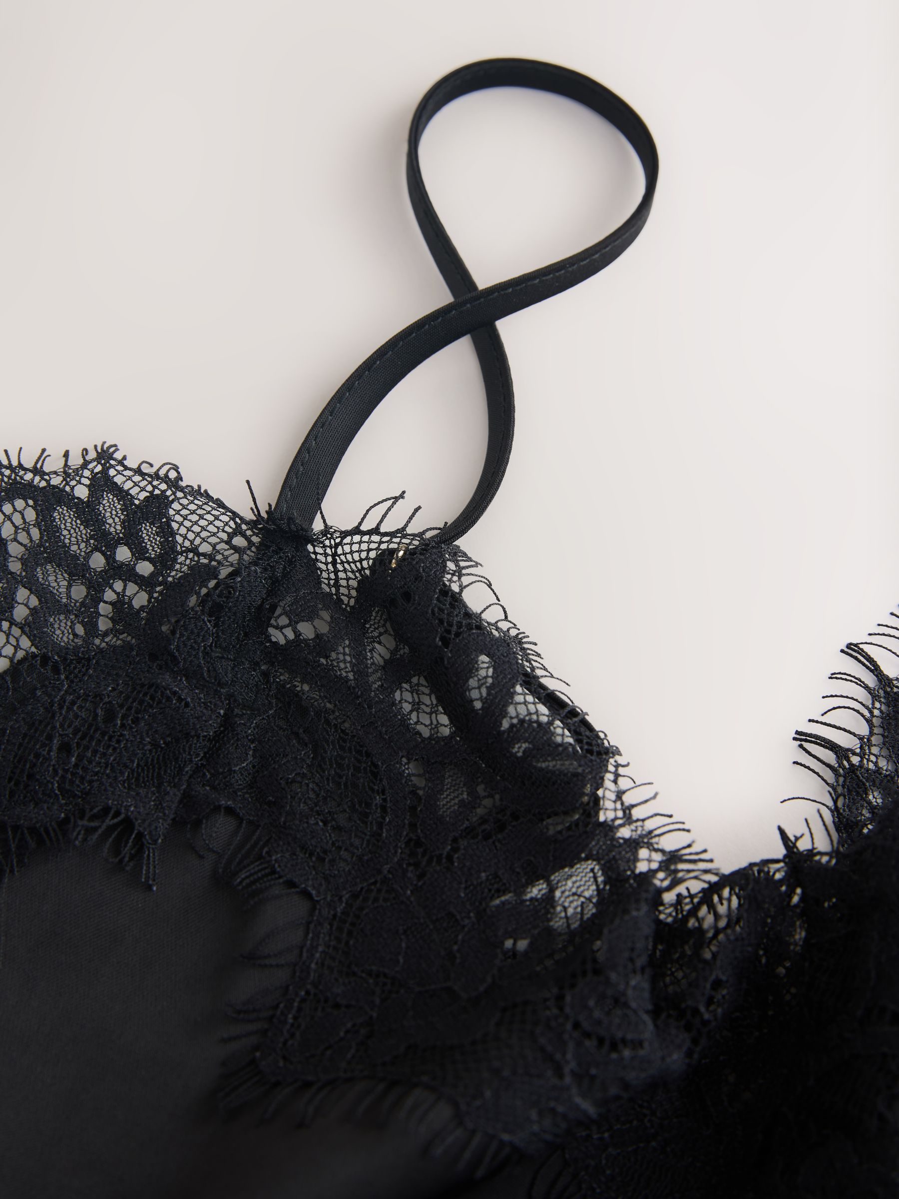 Buy Black Asymmetric Hem Lace Cami Top from Next Canada