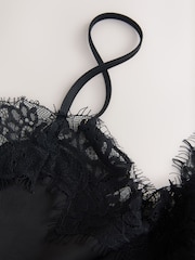 Noir - Camisole asymétrique en dentelle - Image 7 de 7