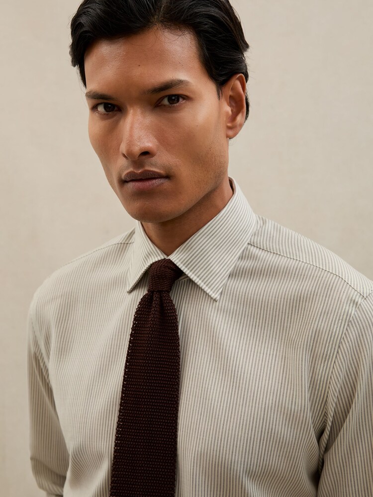 Reiss White/Navy Tailor Shirt - Image 1 of 7