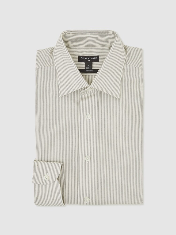 Reiss White/Navy Tailor Shirt - Image 2 of 7