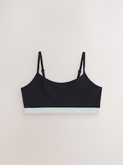 ブラック ブライト ストレッチ - ストラップ クロップ トップス 3 枚組（5～16 歳） - 画像 3 / 7