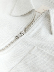 Grey Marl Signature Full Zip Shacket - Image 10 of 10