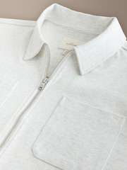 Grey Marl Signature Full Zip Shacket - Image 3 of 5