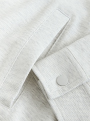 Grey Marl Signature Full Zip Shacket - Image 4 of 5