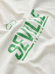White Football Graphic Print T-Shirt - Image 7 of 8