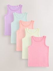 Multi Vests 5 Pack (1.5-16yrs) - Image 1 of 9