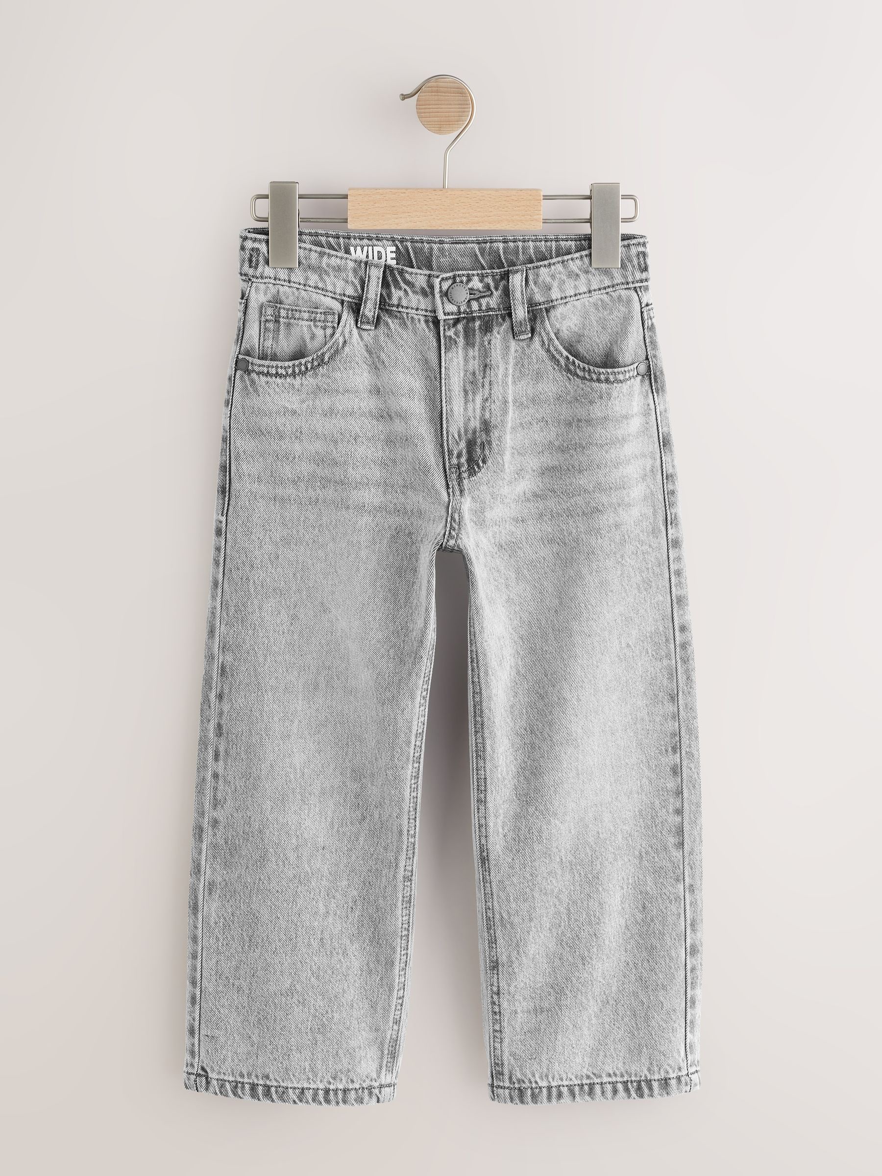 Buy Light Grey Wide Fit Authentic Jeans (3-16yrs) from Next USA