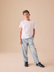 Denim decolorat - Lightweight Pull on Jeans (3-16yrs) - Imaginea 2 din 8