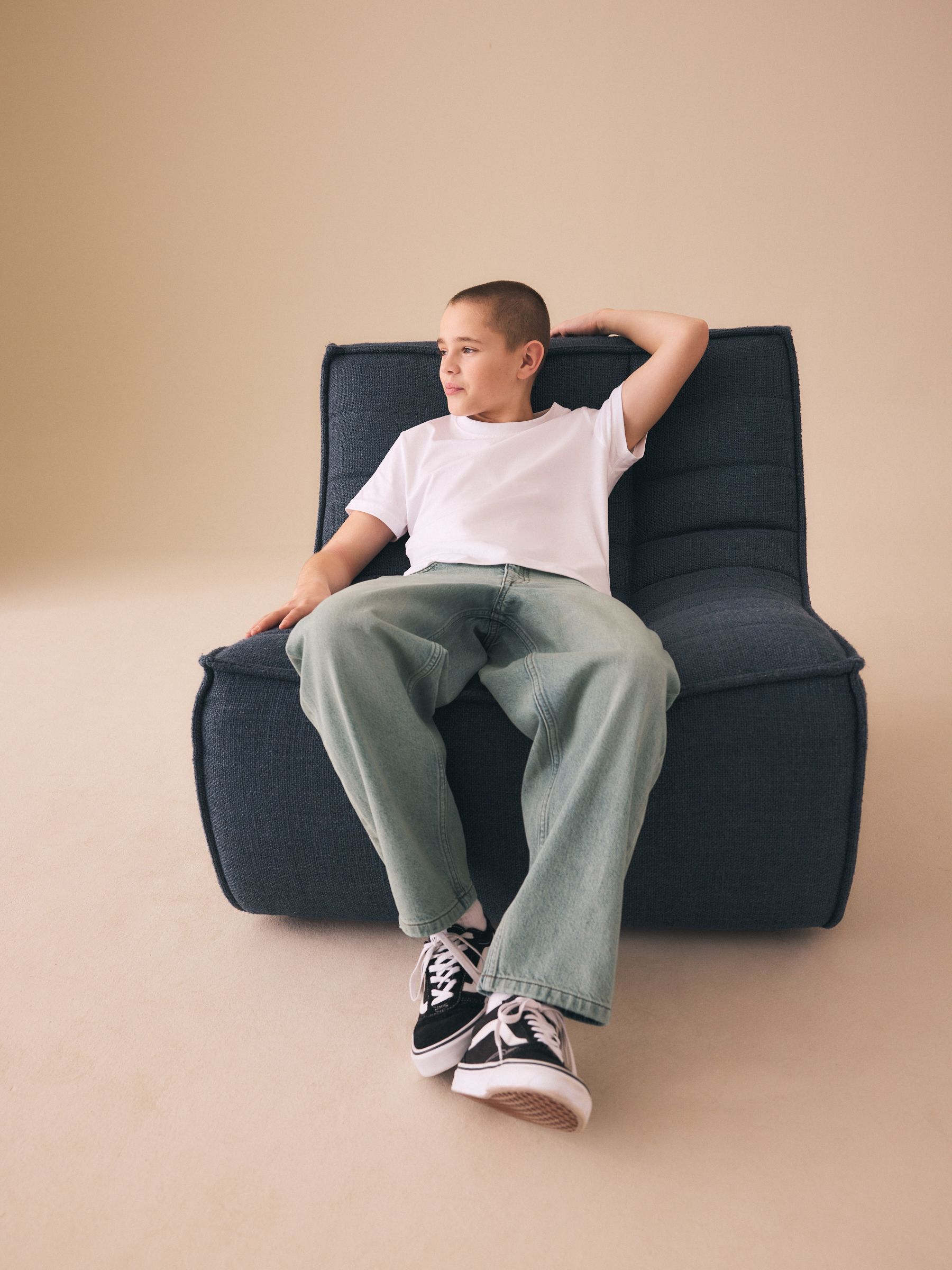 Buy Sand Baggy Tapered Authentic Jeans (3-16yrs) from the Next UK
