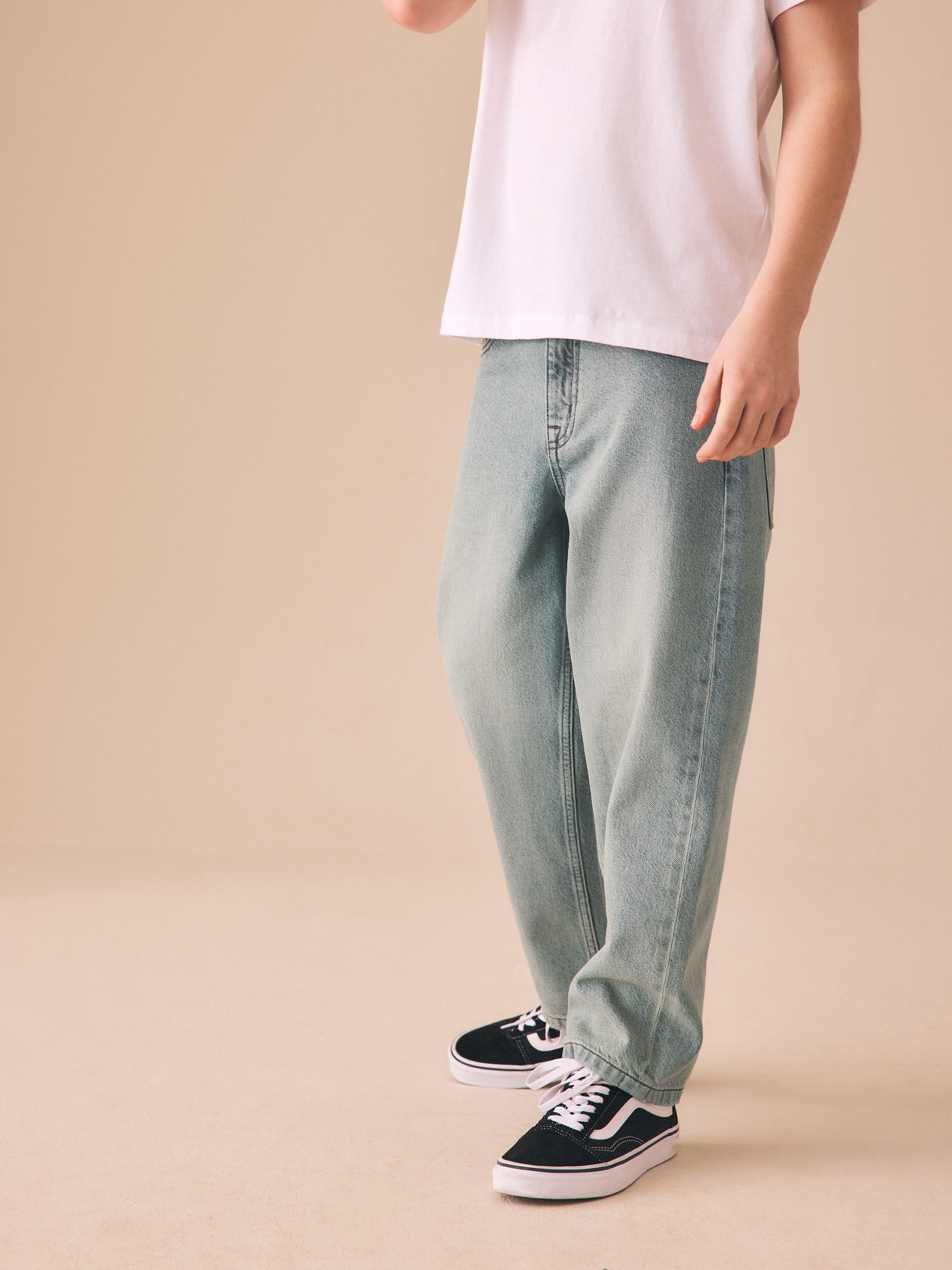 Buy Sand Baggy Tapered Authentic Jeans (3-16yrs) from Next USA