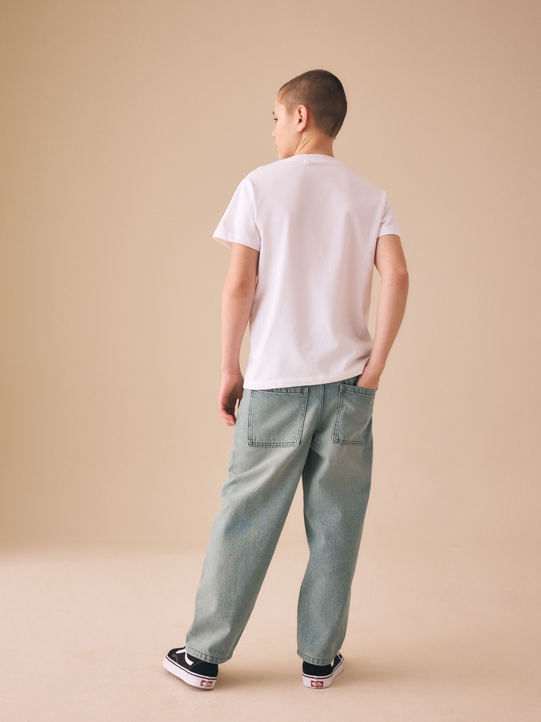 Buy Sand Baggy Tapered Authentic Jeans (3-16yrs) from the Next UK