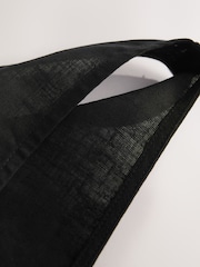 Black Vest Top With Linen - Image 7 of 8