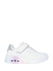 Skechers White Uno Lite 2.0 Vivid Metallic Trainers - Image 1 of 5