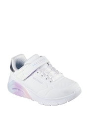 Skechers White Uno Lite 2.0 Vivid Metallic Trainers - Image 3 of 5