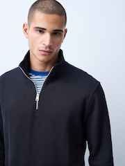 Marin - N. Premium Smart Rib Textured Quarter Tröja - Bild 12 av 14