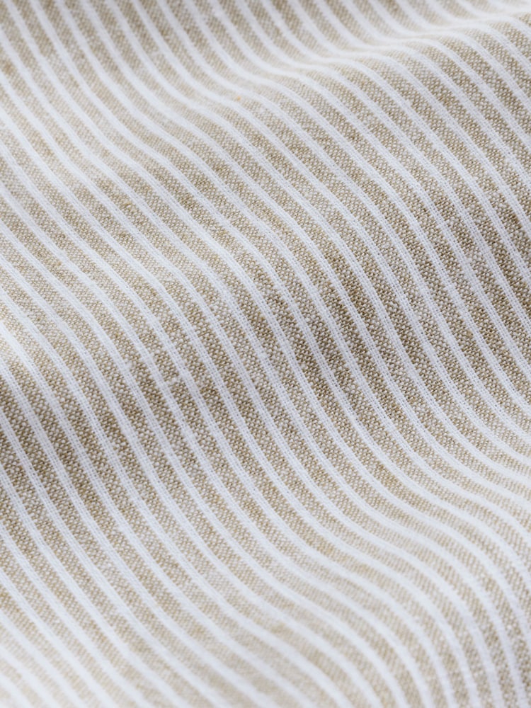 Grey/Ecru Stripe - لینن بلینڈ پل آن ٹراؤزر (3-16سال) - تصویر 4 از 4