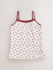 Red Strappy Printed Cami Vests 3 Pack (1.5-16yrs) - Image 4 of 7