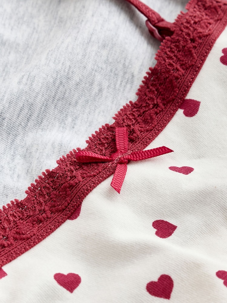 Red Strappy Printed Cami Vests 3 Pack (1.5-16yrs) - Image 7 of 7