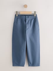 Albastru - Hybrid Waist Chino Trousers (3-16yrs) - Imaginea 5 din 8