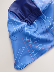 Baker by Ted Baker Blue All-In-One Swimsuit and Hat Set - Image 6 of 8