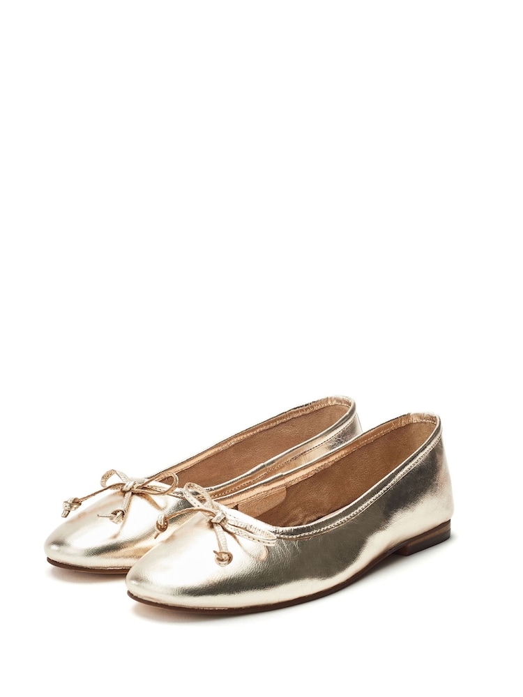 Moda in Pelle Ealing Bow Detail Ballerinas - Image 2 of 4
