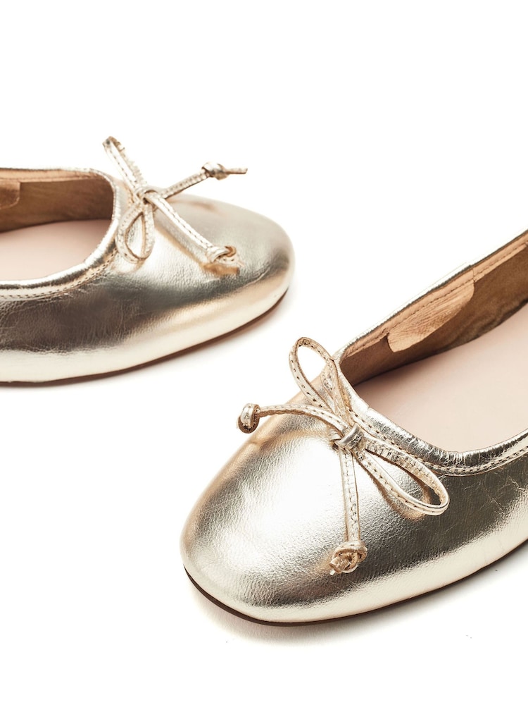 Moda in Pelle Ealing Bow Detail Ballerinas - Image 4 of 4