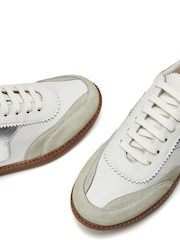 Moda in Pelle Slim Bergamot Sole Gum White Trainers - Image 3 of 4