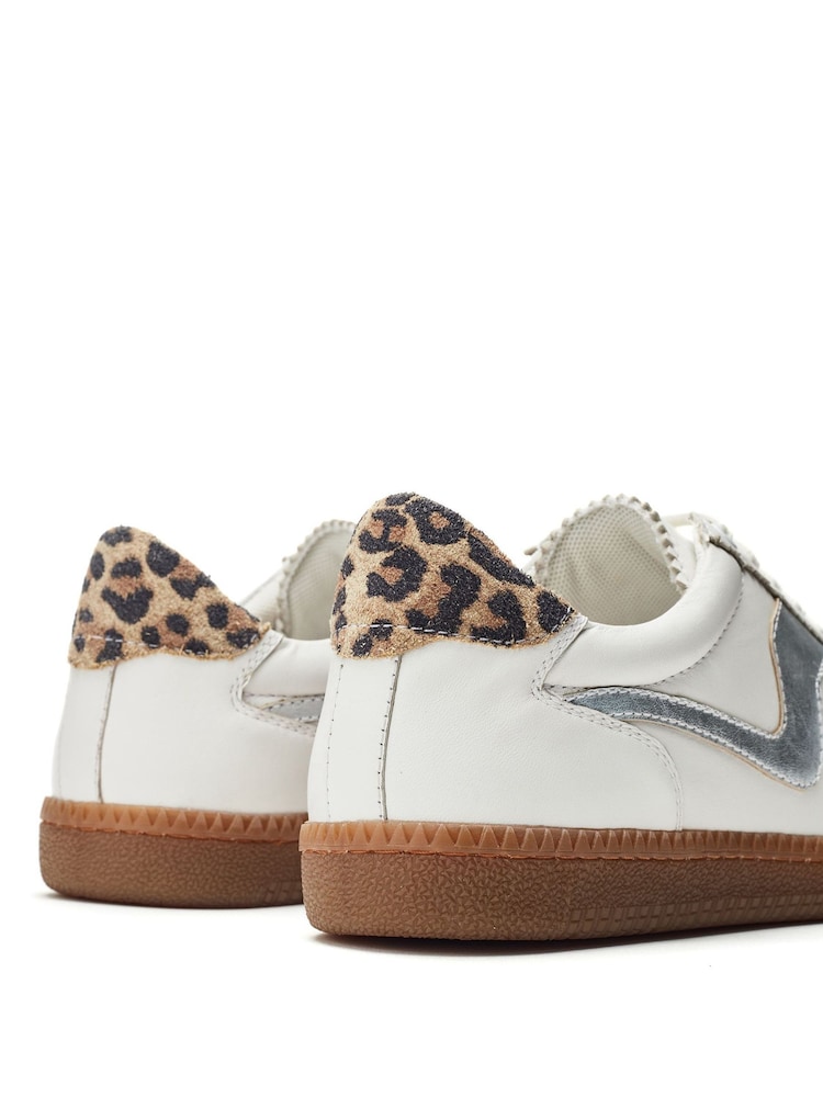 Moda in Pelle Slim Bergamot Sole Gum White Trainers - Image 4 of 4 Moda in Pelle Slim Bergamot Sole Gum White Trainers - Image 4 of 4