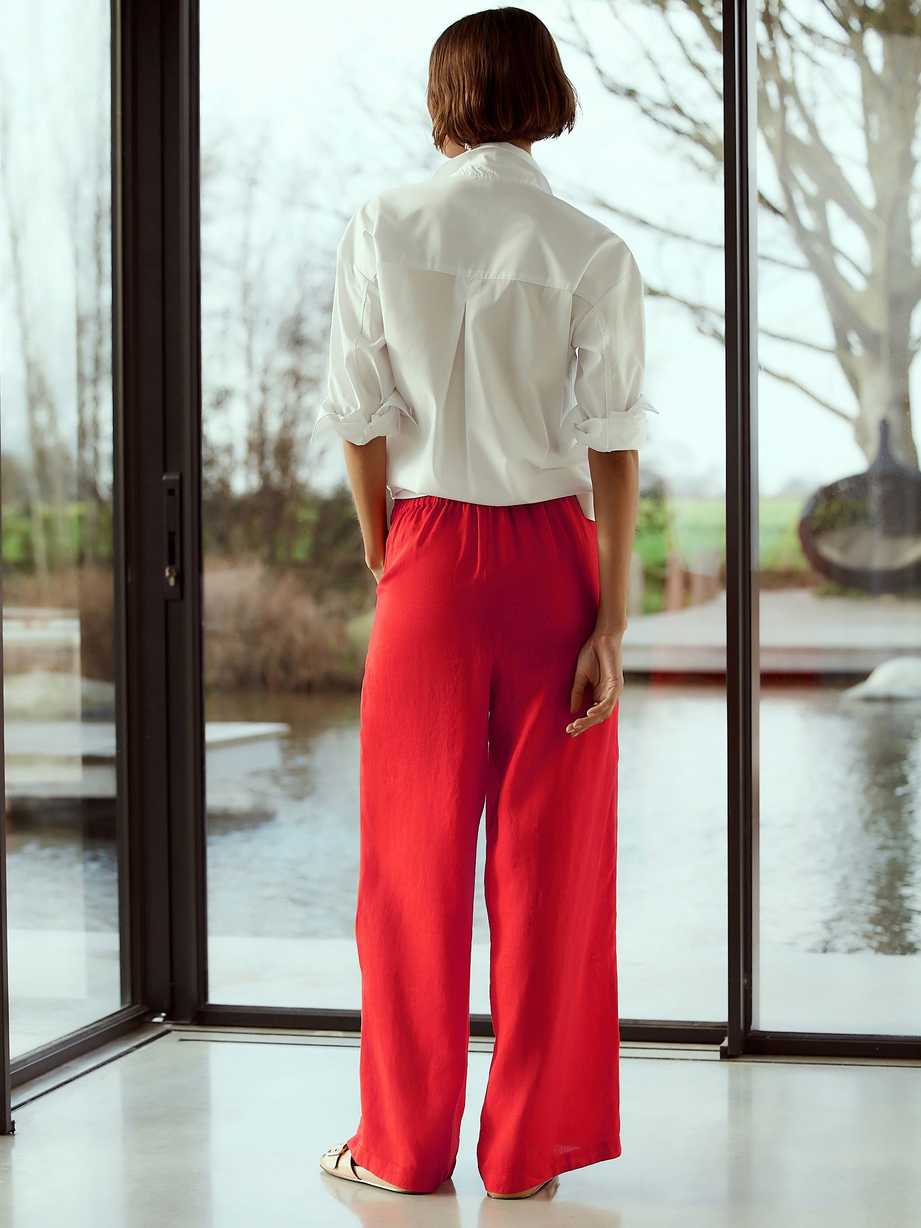 WEWILL　FLAT WAIST TROUSERS W93057s4.jpg