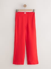 Red N. Premium Linen Wide Leg Trousers - Image 6 of 9