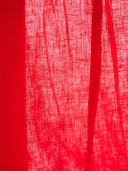 Red N. Premium Linen Wide Leg Trousers - Image 9 of 9