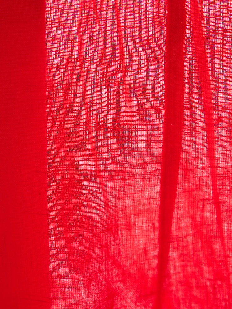 Red N. Premium Linen Wide Leg Trousers - Image 9 of 9