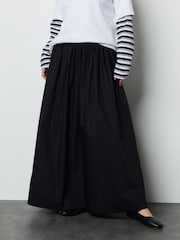 Black Shirred Maxi Skirt - Image 2 of 7