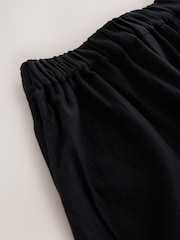 Black Cotton Tiered Maxi Skirt - Image 7 of 8
